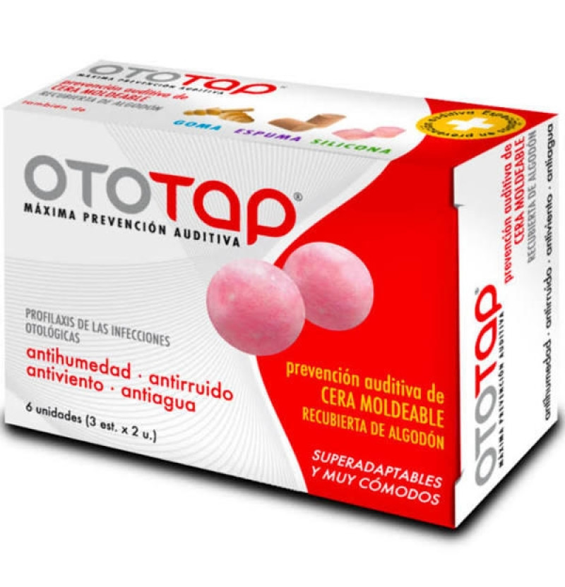Tapones Oidos Cera - Ototap (6 Unidades) - Procesa