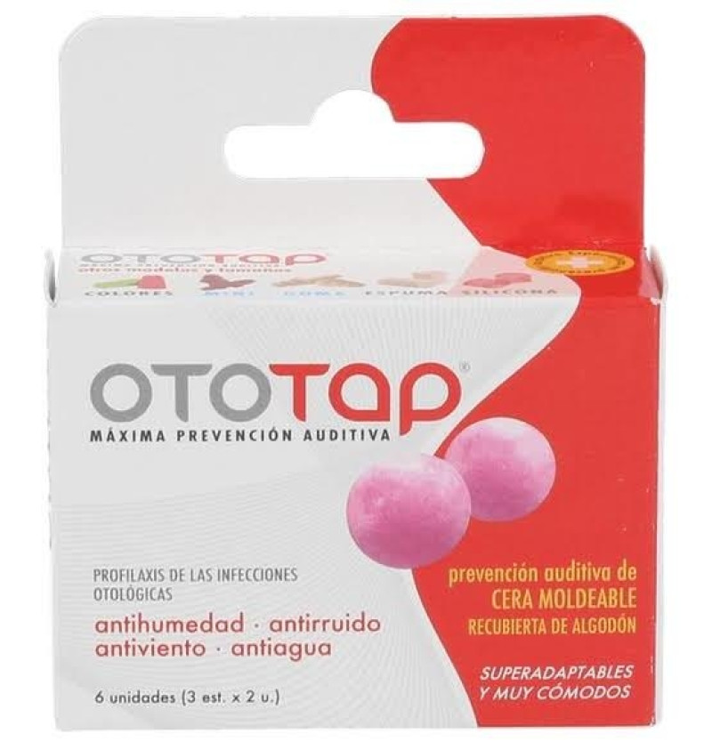 Tapones Oidos Cera - Ototap (6 Unidades) - Procesa