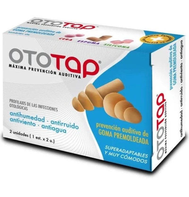 Tapones Oidos Goma - Ototap (premoldeada 2 Unidades) - Procesa