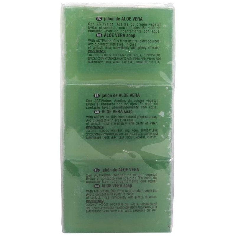Aloe Vera Jabón Piel Seca o Sensible 3 X 125 Gr - Lixone