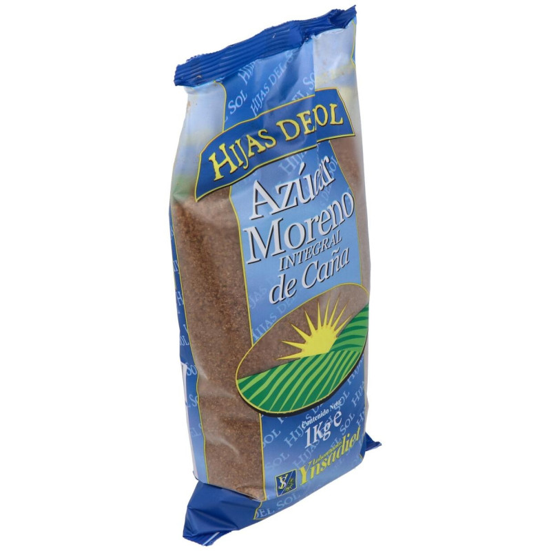 Azucar Moreno de Caña Bolsa 1kg. Hijas del Sol - Ynsadiet