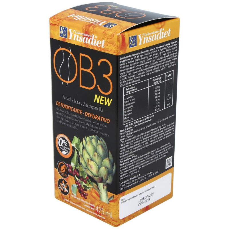 Ob3 Drenante Jarabe 475ml - Ynsadiet