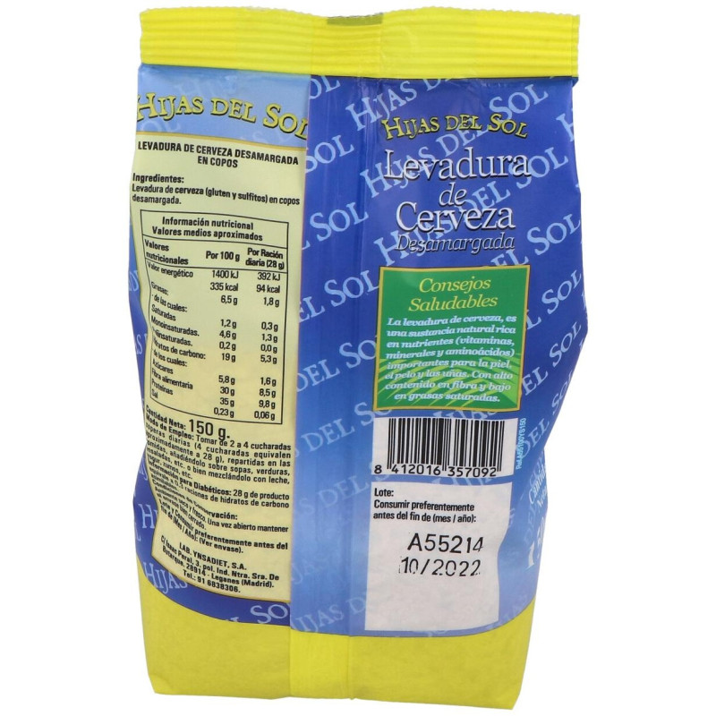 Levadura de Cerveza Desamargada Bolsa 150gr - Ynsadiet