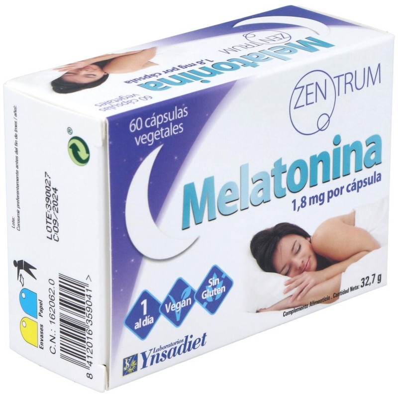 Ynsadiet Zentrum Melatonina 60 Cápsulas - Zentrum