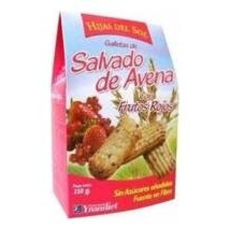 Hijas del Sol Galletas de Salvado de Avena con Frutos Rojos 250 g - Ynsadiet