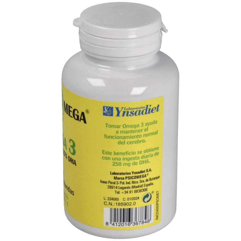 Psicomega Omega 3 60caps - Ynsadiet