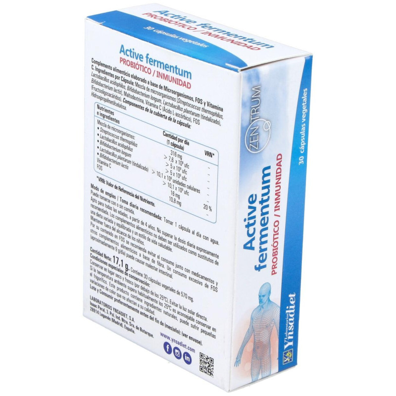 Active Fermentum Probiótico Inmunidad 30vcaps - Zentrum
