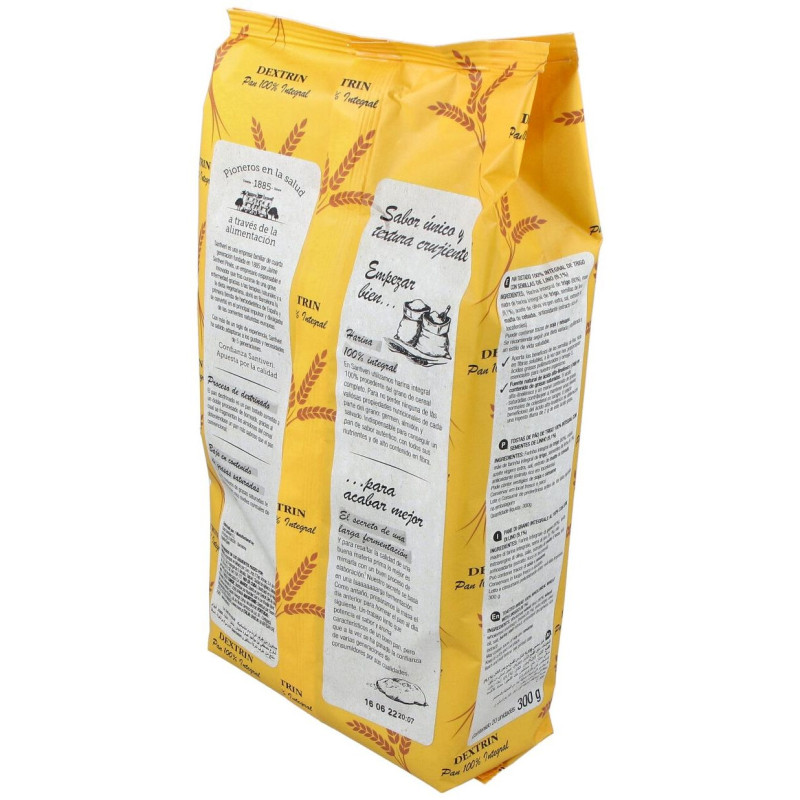 Dextrin Pan Integral Dextrin Santiveri con Semillas de Lino 300 - Santiveri