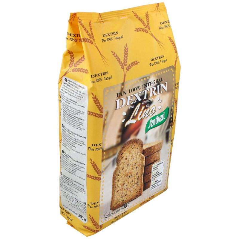 Dextrin Pan Integral Dextrin Santiveri con Semillas de Lino 300 - Santiveri