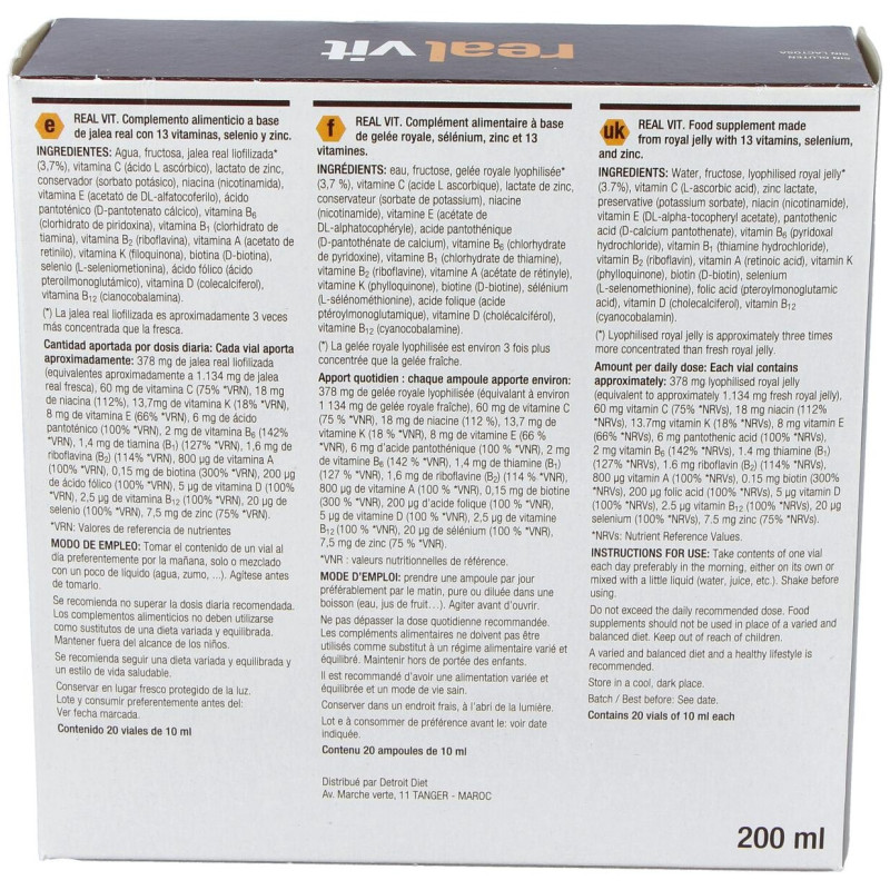 Santiveri Realvit Vitaminada 20 Viales