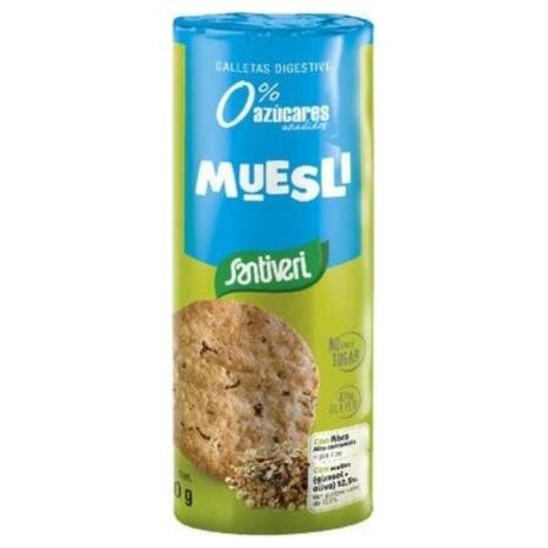 Galletas Digestive Muesli 0% Azucares190gr - Santiveri