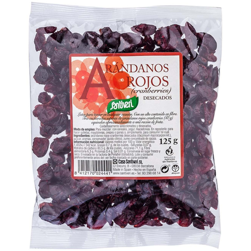 Arándanos Rojos Desecados 125g - Santiveri