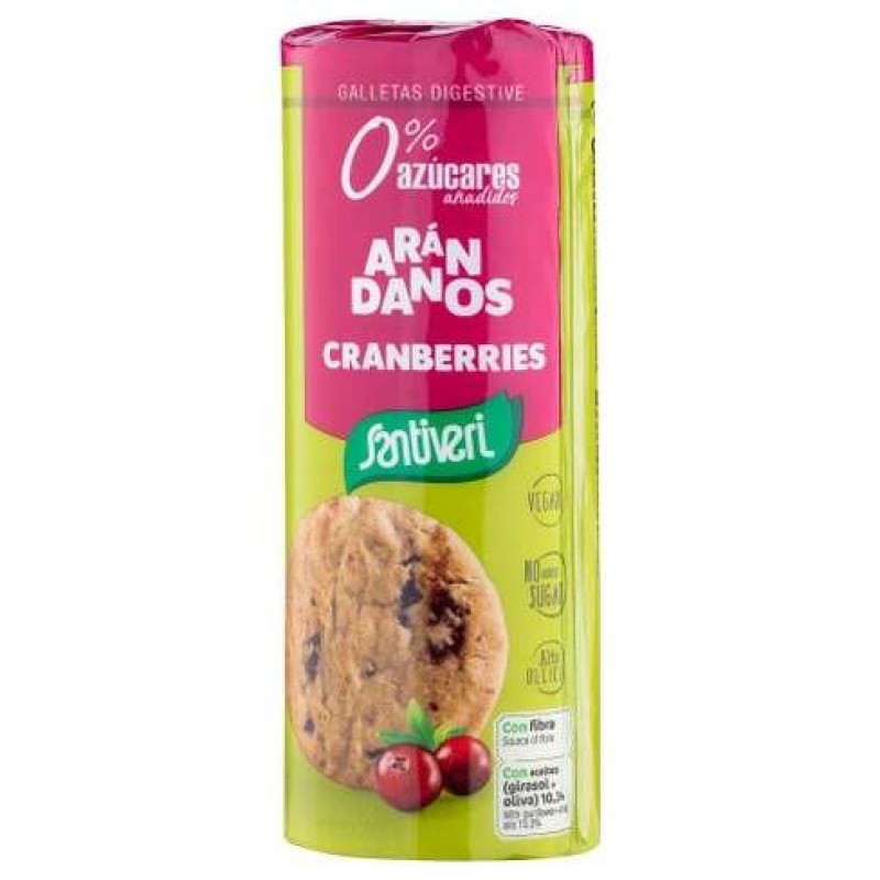 Galletas Digestive Arandanos 0% Azucares 190gr - Santiveri