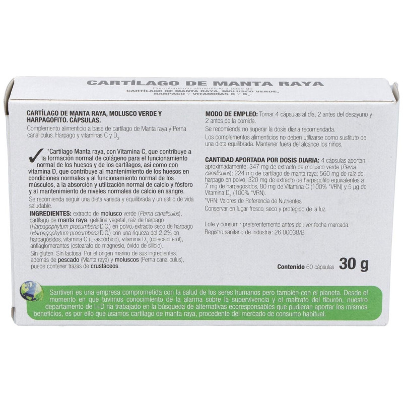 Artrosin Cartilago Manta Raya 60Cap.