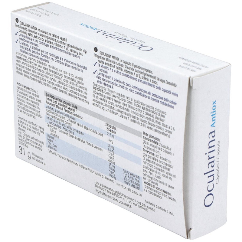 Ocularina Antiox 60 Cápsulas - Santiveri