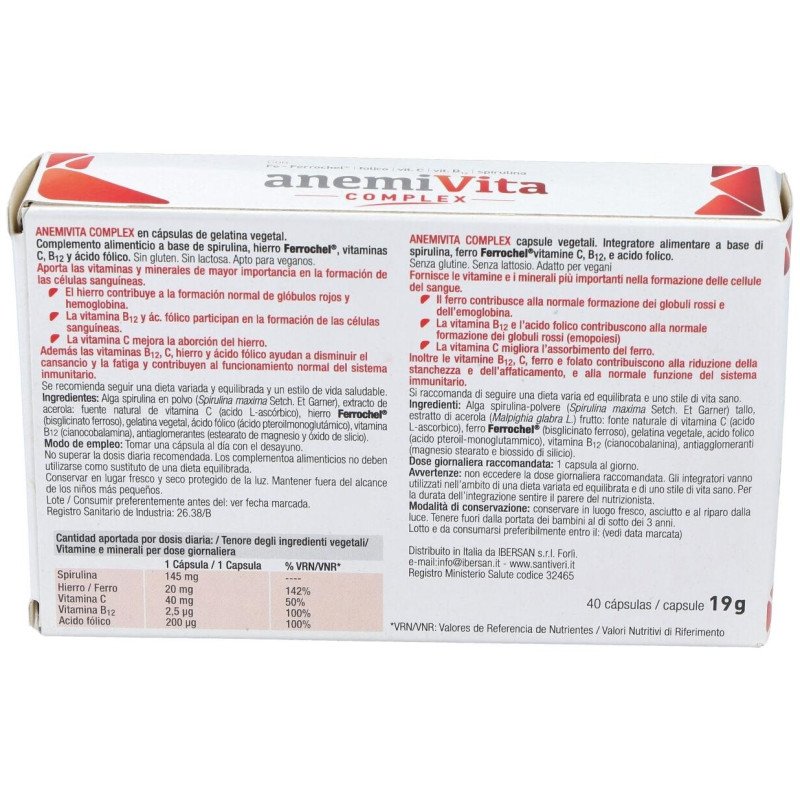 Anemivita Complex, 40 Uds - Santiveri