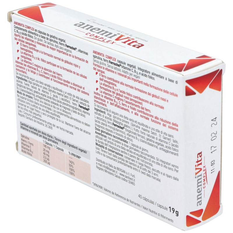 Anemivita Complex, 40 Uds - Santiveri