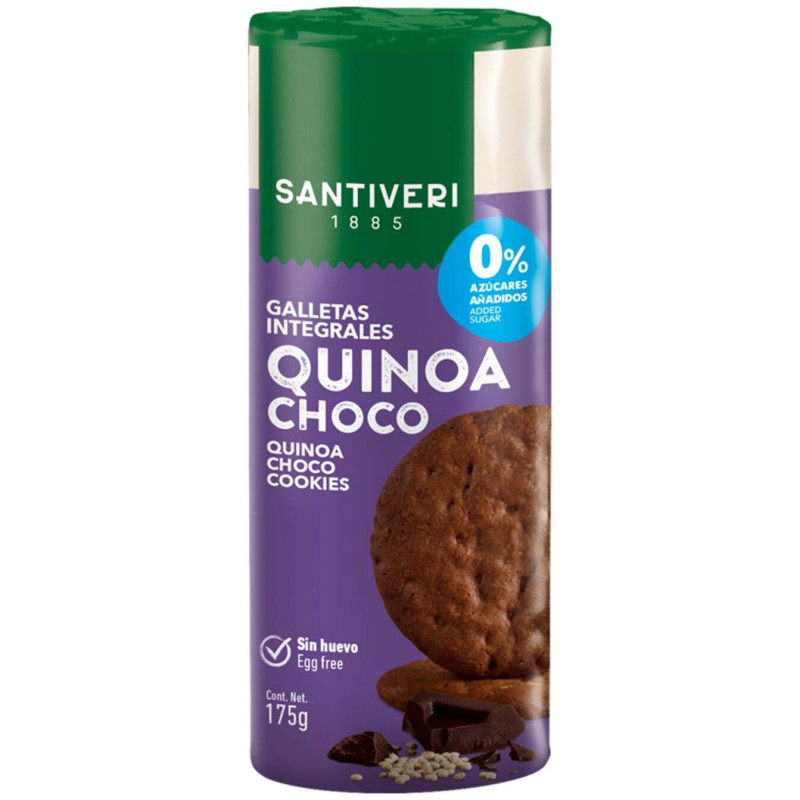 Galletas Digestive Quinoa Choco 0% Azucares 175gr - Santiveri