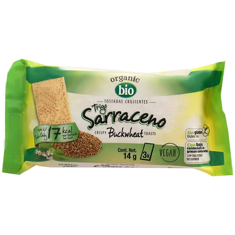 Tostadas Ligeras Trigo Sarraceno Bio 15g - Santiveri