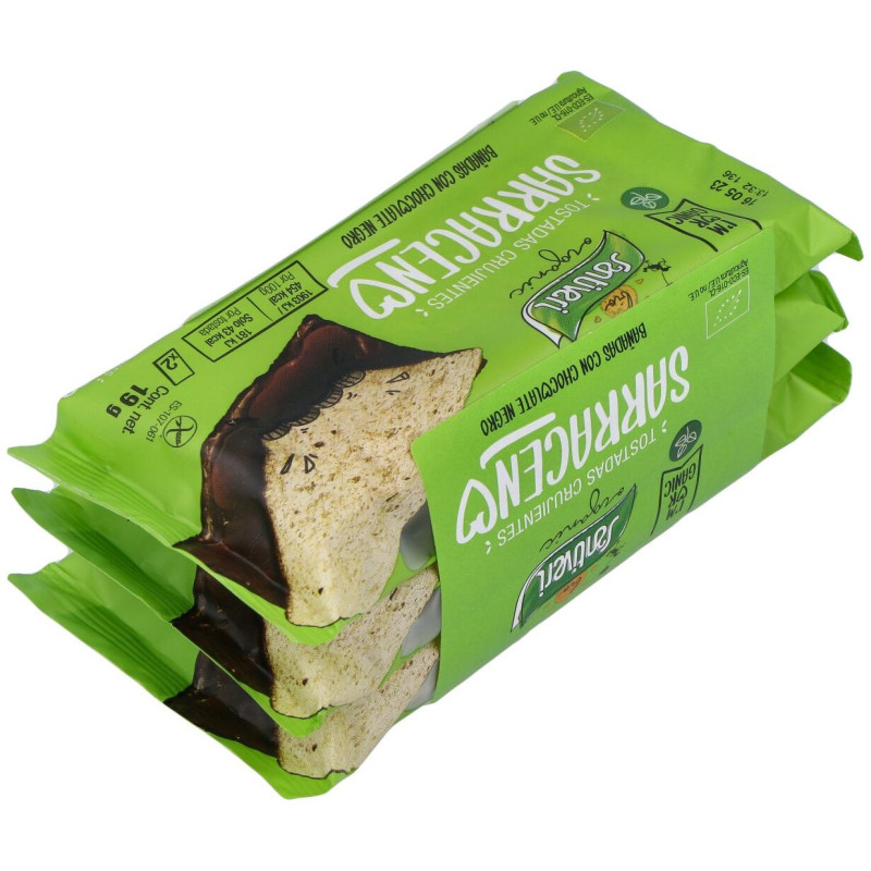 Tostadas Trigo Sarraceno Choco Negro 6ud - Santiveri