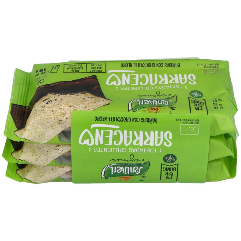 Tostadas Trigo Sarraceno Choco Negro 6ud - Santiveri