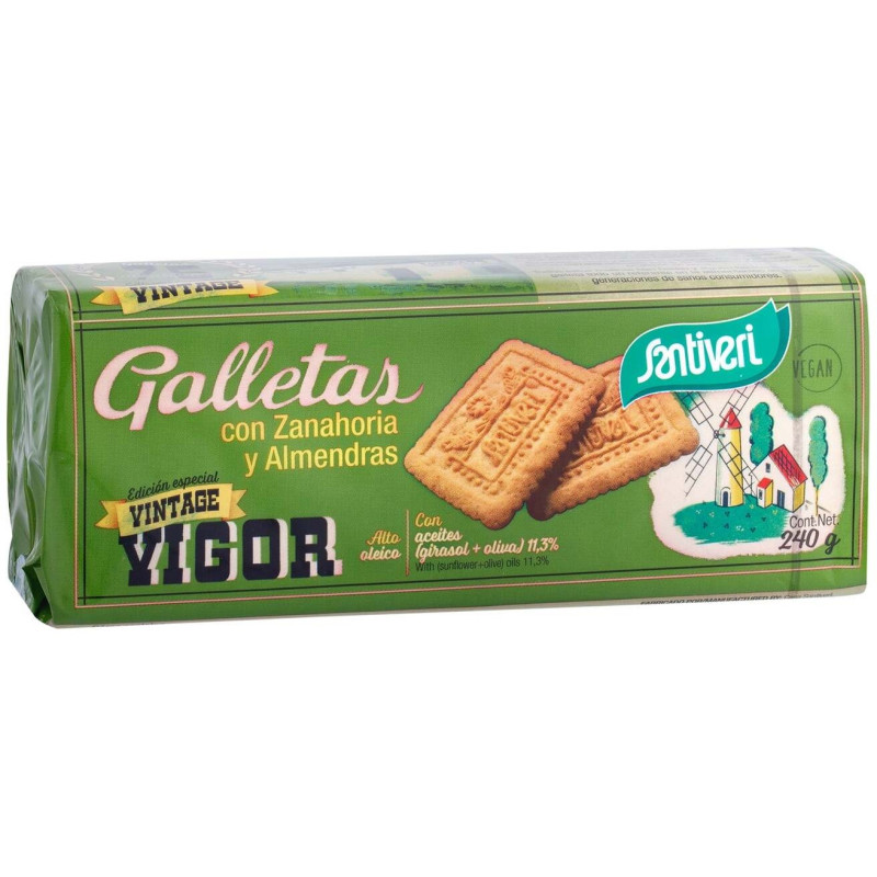 Galleta Zanahoria + Almendra 240g - Santiveri