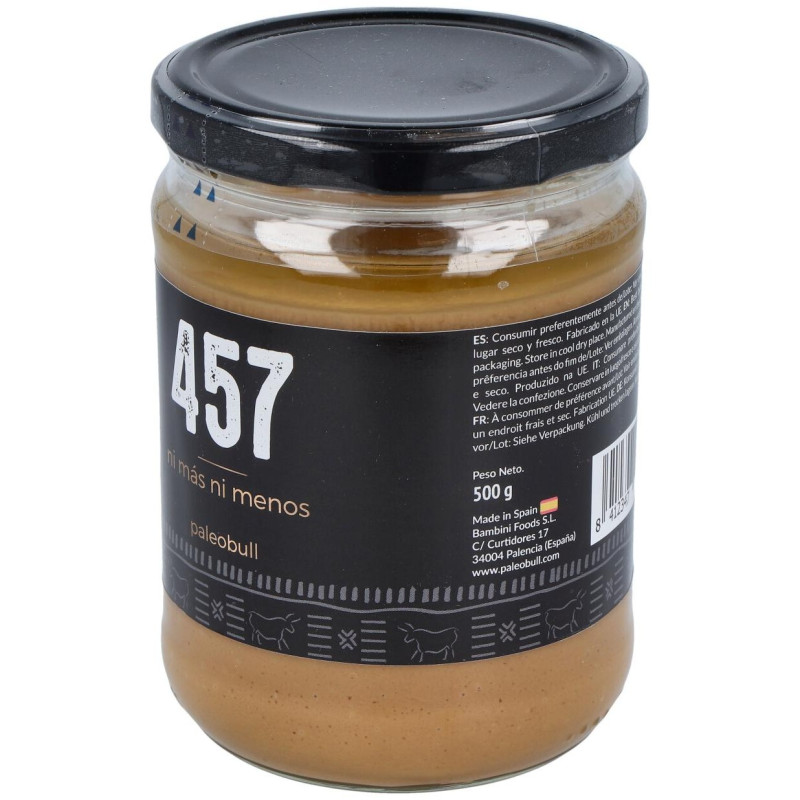 Crema 100% Natural Cacahuete 500g - Paleobull