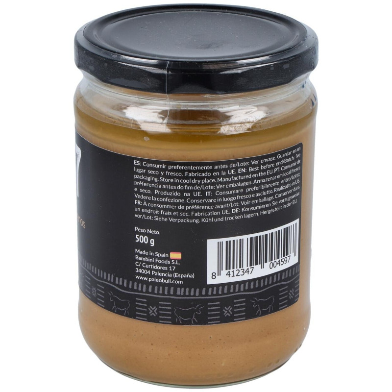 Crema 100% Natural Cacahuete 500g - Paleobull
