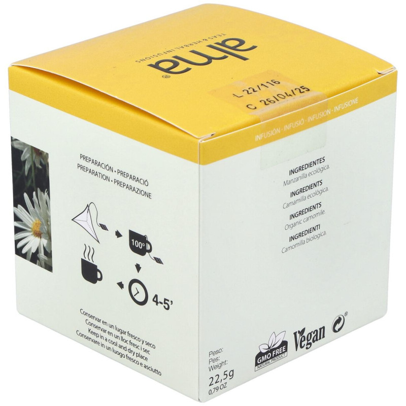 Manzanilla Infusion 15Piramides. Eco Vegan