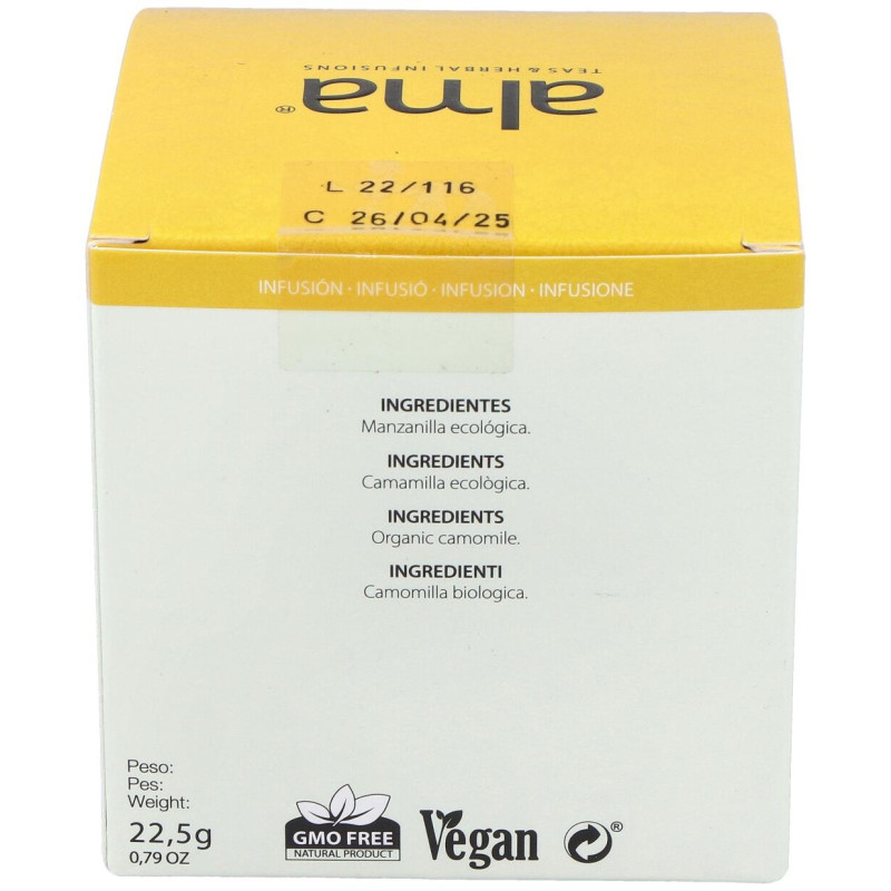 Manzanilla Infusion 15Piramides. Eco Vegan
