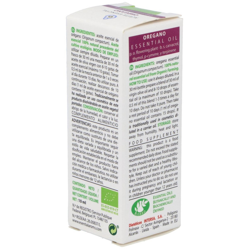 Esential'aroms Aceite Esencial Orégano Bio 10 ml - Esential Aroms
