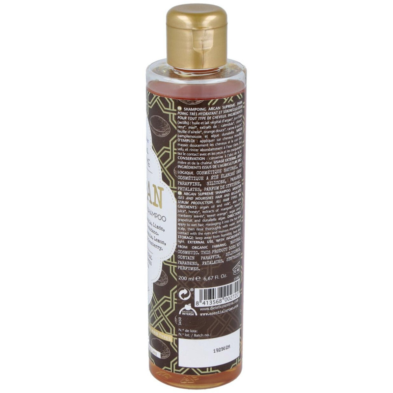 Argan Supreme Champu 200 Ml Esential Aroms Intersa