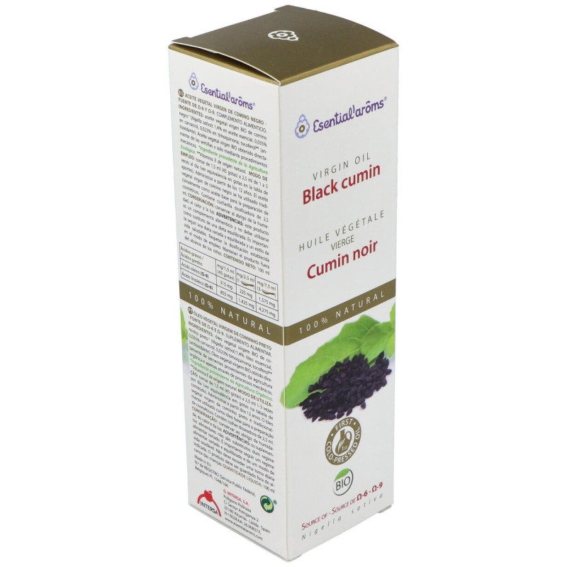 Esential'arôms Aceite Vegetal Virgen Extra Comino Negro 100ml - Esential Aroms
