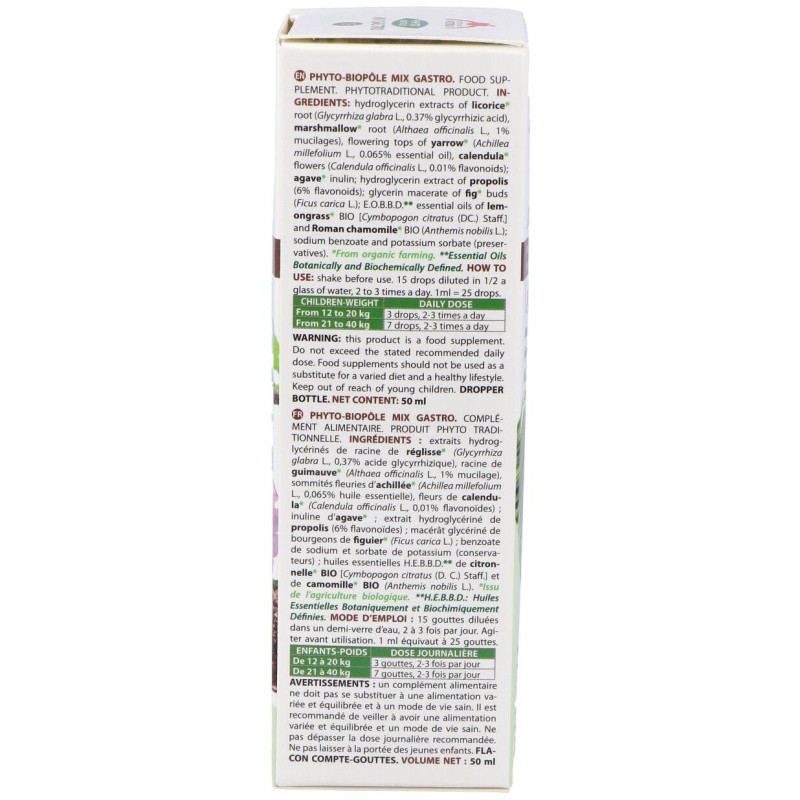Phyto - Bipole Mix - Gastro (digestion) 50ml - Intersa