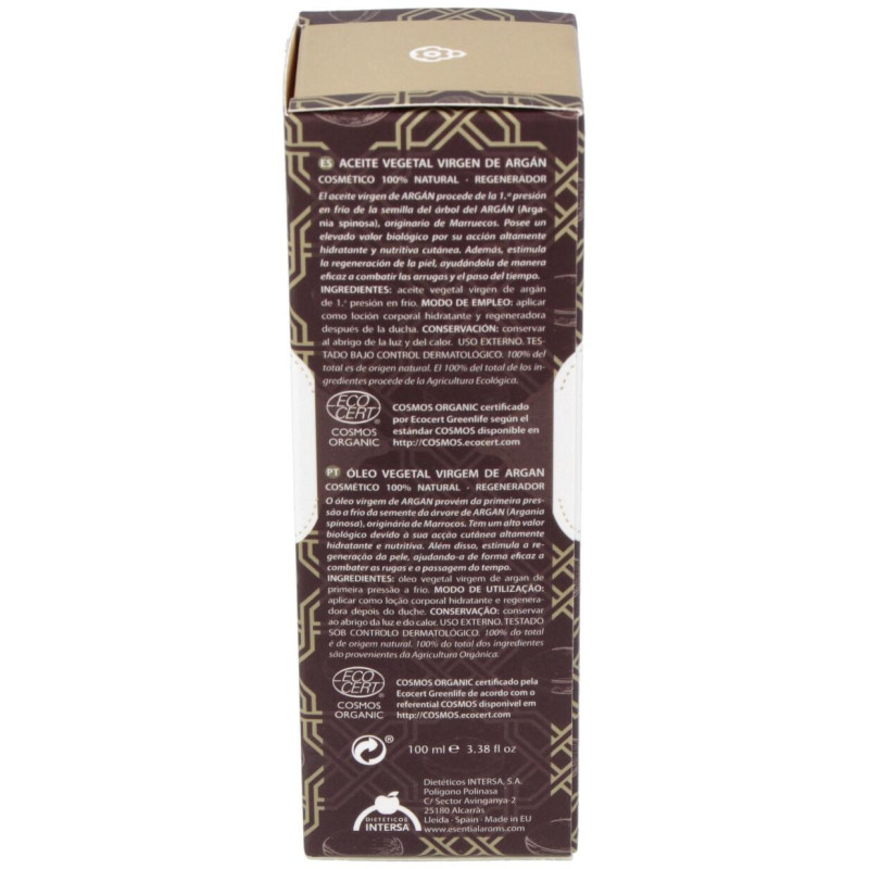 Intersa Aceite Argan Vegetal Bio 100ml - Esential Aroms