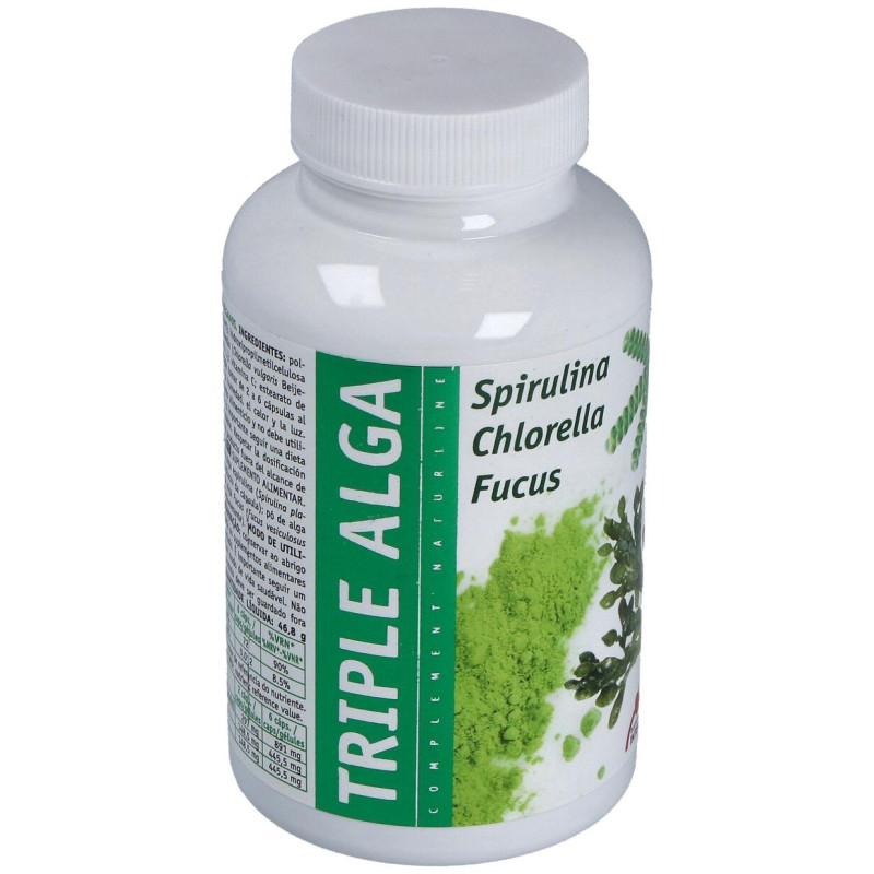 Triple Alga Chlorella Espirulina Fucus 120 Cap Intersa