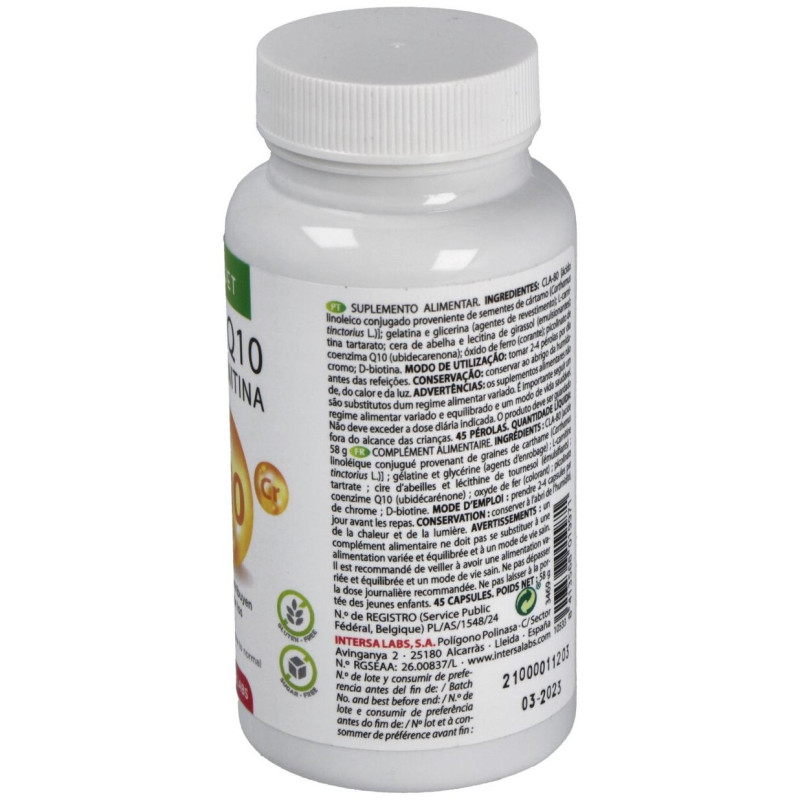 Bisiluet Cla + Q10 + L Carnitina 45caps - Intersa