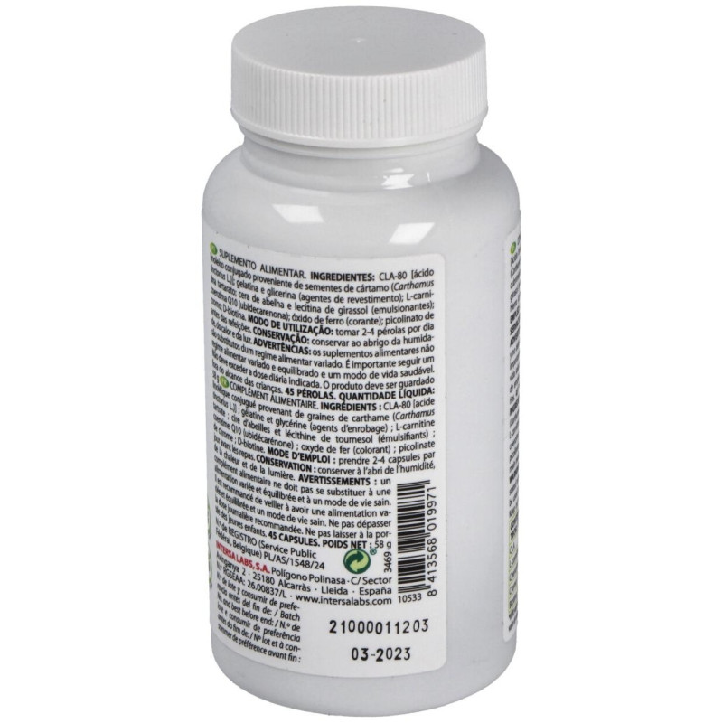 Bisiluet Cla + Q10 + L Carnitina 45caps - Intersa