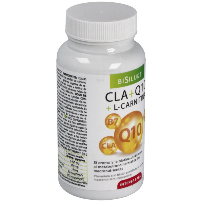 Bisiluet Cla + Q10 + L Carnitina 45caps - Intersa