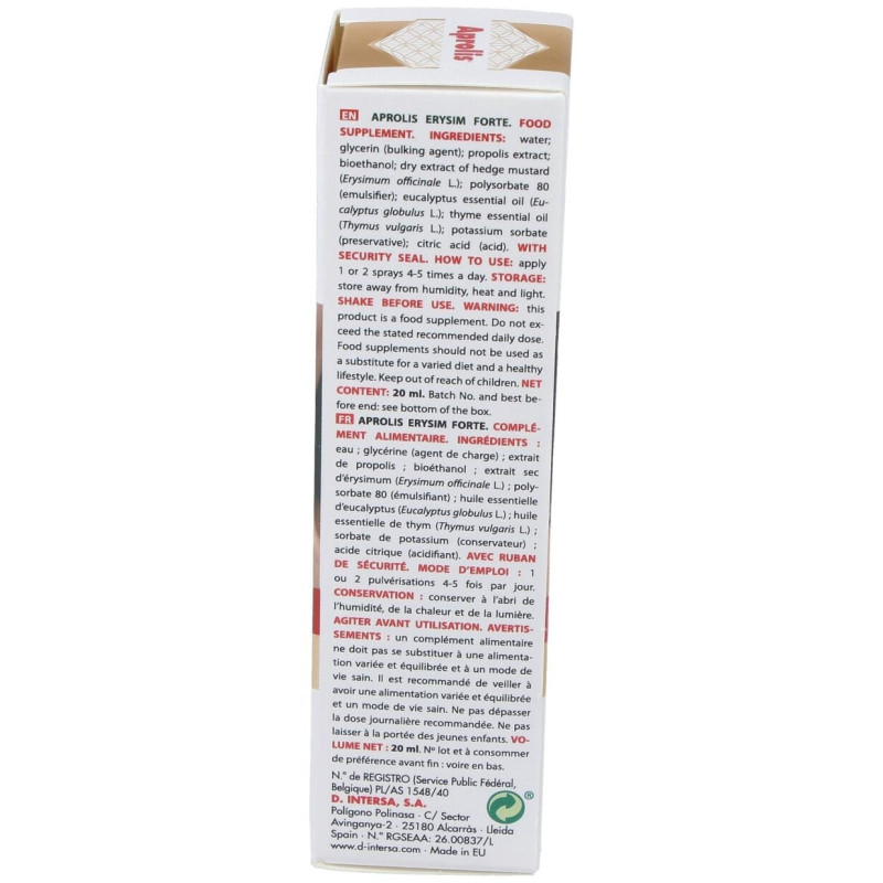 Aprolis Erysim Forte Spray 20 ml - Intersa