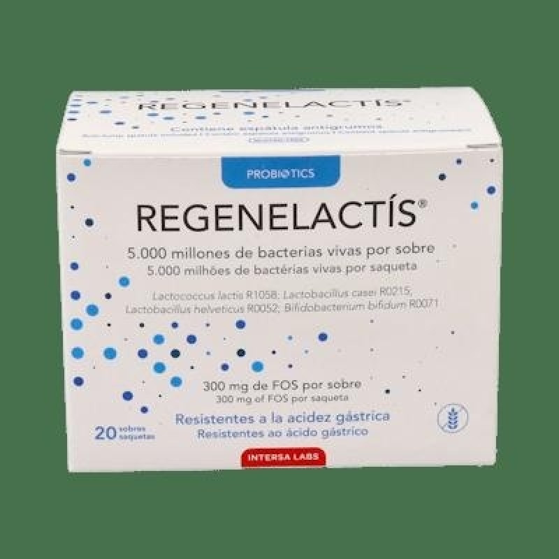Dietéticos Intersa Regenelactis 5millones Lactobacillus 20 Sobres - Intersa