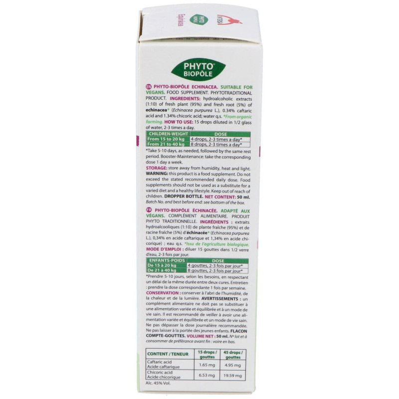 Phyto - Bipole Bio Echinacea 50ml - Intersa