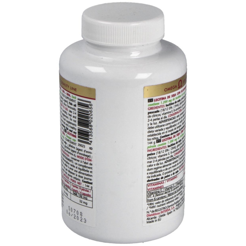 Lecitina de Soja con Flavonoides 1200mg.90perlas - Intersa