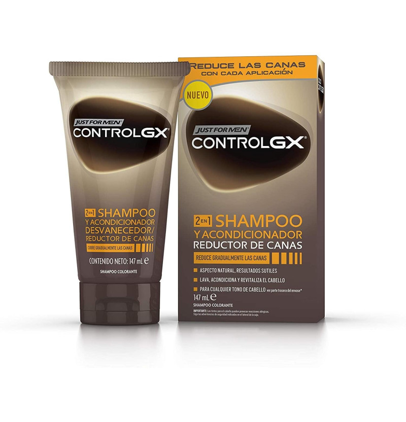 Control Gx Reductor de Canas 2 en 1 - Champu y Acondicionador (1 Envase 147 ml) - Combe Europa Sl