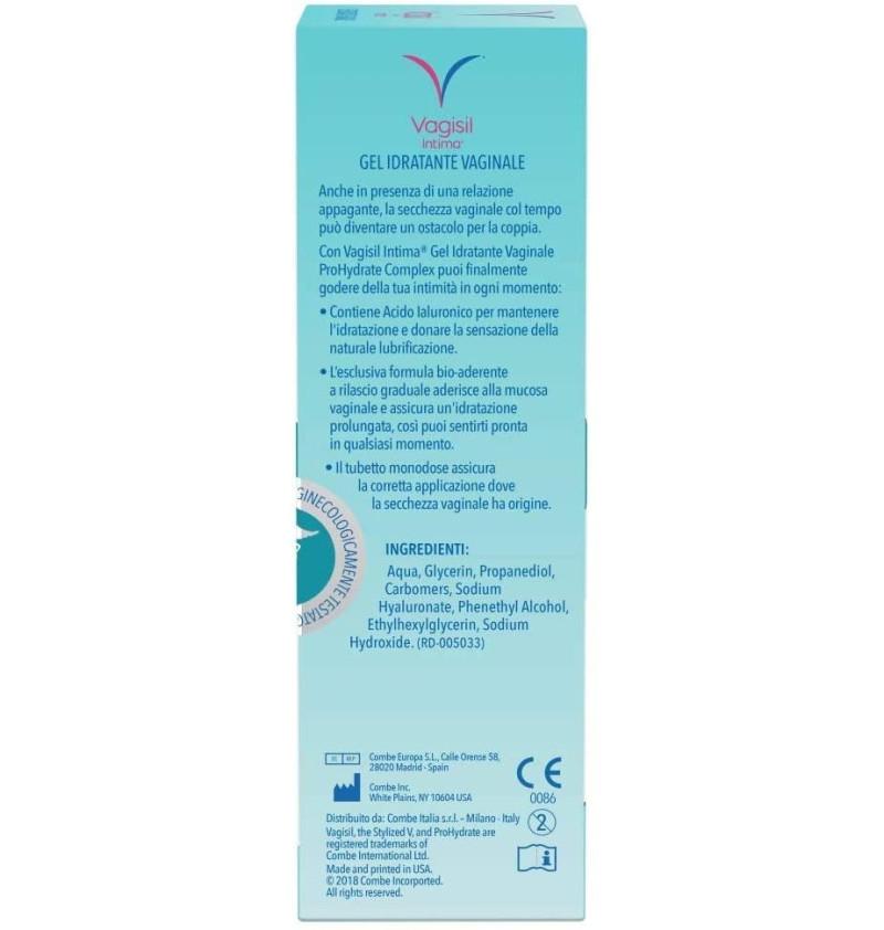 Vagisil Gel Hidratante Interno (6 Aplicadores 5 g) - Combe Europa Sl