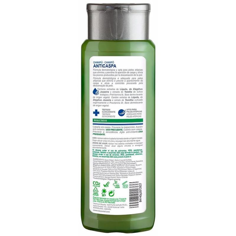 Champú Sensitive Anticaspa 300 ml - Natur Vital