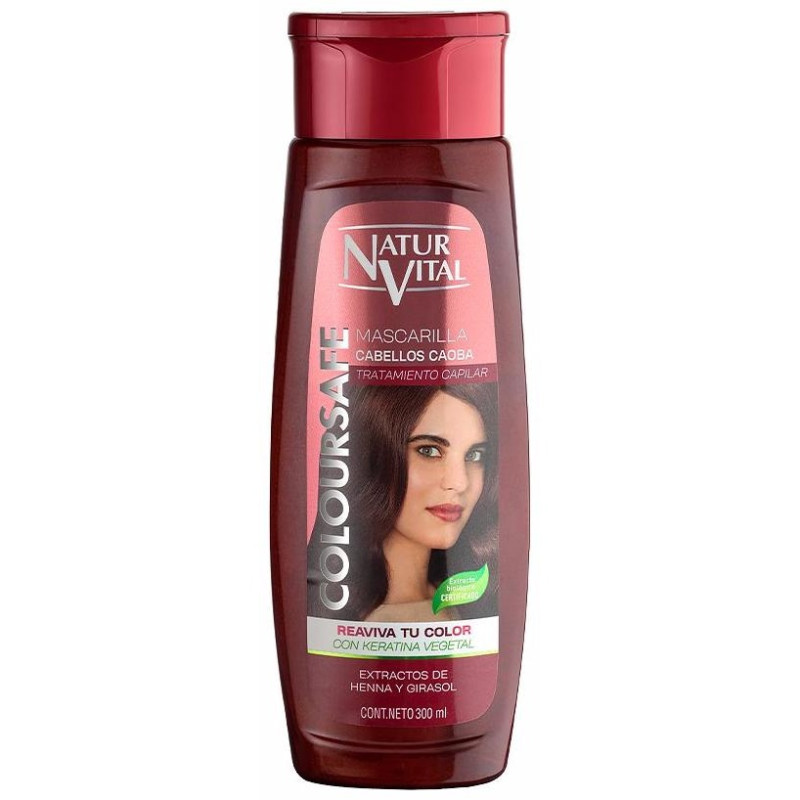 Mascarilla Coloursafe Caoba 300ml - Naturvital