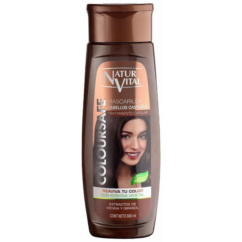Mascarilla Coloursafe Castaño 300ml - Naturvital