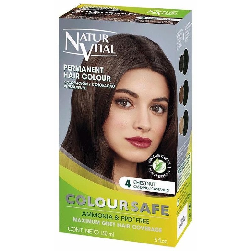 Coloursafe Tinte Permanente 4 Castaño 150ml - Naturvital