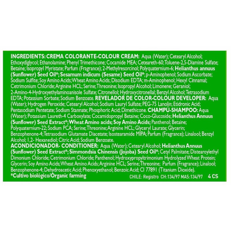 Coloursafe Tinte Permanente 4 Castaño 150ml - Naturvital